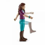 Schleich 42541 Шатенка Ліза з рухомими суглобами верхи на Штормі