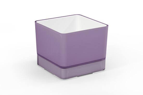 Plastový kvetináč Cube 120 fialová