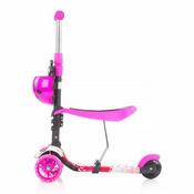 Chipolino Trojkolka z vodilno palico Kiddy Evo3v1, Lollipop