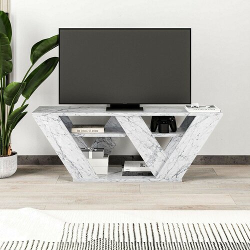 Televizní stolek Pipralla Carrara Marble