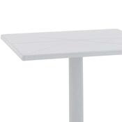 Gartentisch, quadratisch, 60 x 60 x 77,5 cm, weiß