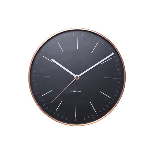 Karlsson 5507BK Designové nástenné hodiny, 28 cm