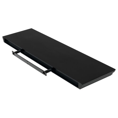 Nástenná polička P-025, matná čierna