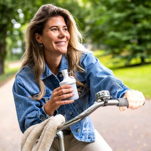 Koziol Trinkflasche PLOPP TO GO MINI, 200 ml , grau