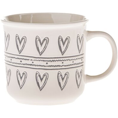 Ceramiczny kubek Serca II, 450 ml