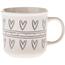 Kubek ceramiczny Serca II, 450 ml