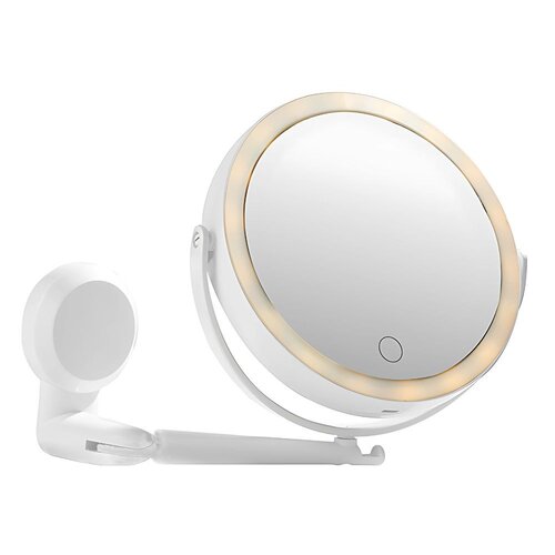 Lustrzana kosmetyczna powiększająca do montażu naścianie z podświetleniem