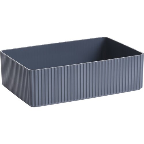 Stripe kozmetikai szervező szürke, 21 x 6 x 14 cm