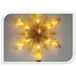 Božični LED bombonček Snežinka prozoren, 25 LEDdiod, 6,6 x 24 x 3,5 cm