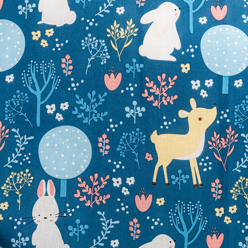 4Home Бавовняна постільна білизна для дитячого ліжечка Nordic Woodland, 100 x 135 см, 40 x 60 см