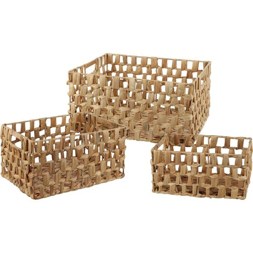 Komplet košov iz vodnega hijacinta Gantok, 3 kos