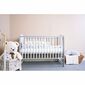 New Baby Crib Elsa, alb-gri