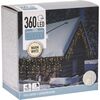 Lanț exterior Rampouchy 12 m, 360 LED, alb cald,temporizator, IP44