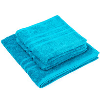 Sada uterákov a osušky Classic modrá, 2 ks 50 x 100 cm, 1 ks 70 x 140 cm