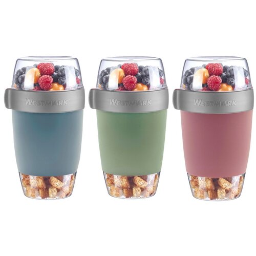 Westmark Tridelna posoda za hrano, 1150 ml, mintzelena