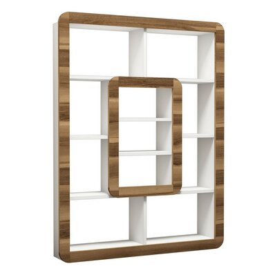 Bücherregal Orkide in White and Walnut