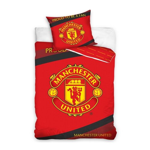 Bavlněné povlečení Manchester United, 140 x 200 cm, 70 x 80 cm