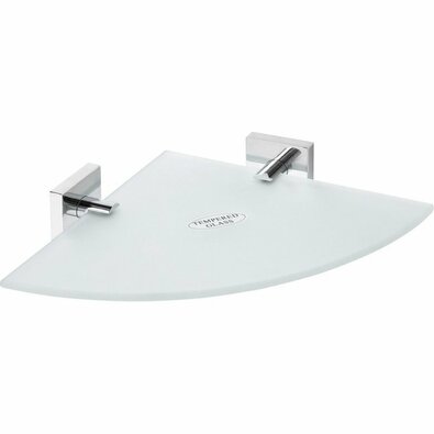 SAPHO XQ604 X-Square steklena polica vogalna 25 x5,5 x 25 cm, prozorna