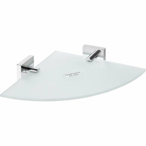 SAPHO XQ604 X-Square steklena polica vogalna 25 x5,5 x 25 cm, prozorna