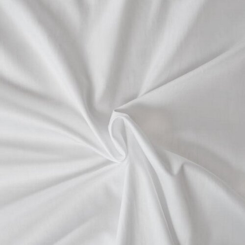 Cearşaf din satin, alb, 180 x 200 cm