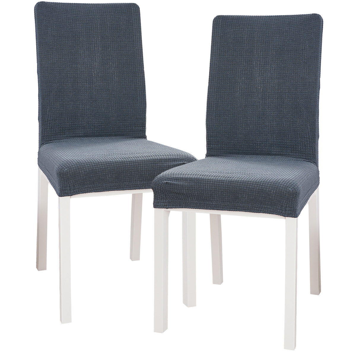 4Home Napínací potah na židli Magic clean tmavě šedá, 45 - 50 cm, sada 2 ks
