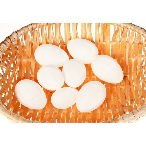 Komplet polistirenových vajec v. 7 cm, 8 kosov vpaketu