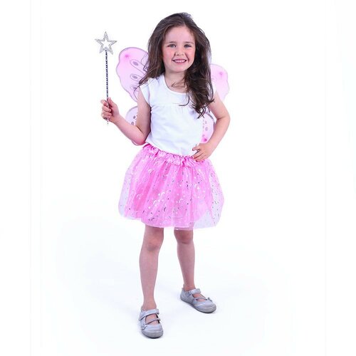 Costum Rappa Tutu roz fluture, 3 buc