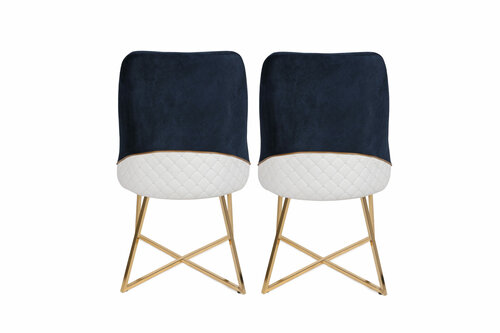 Madrid Dark Blue étkezőszék szett, 2 db