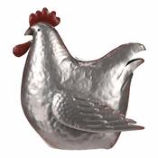 Metalldekoration Henne Silber, 28 x 15 x 30 cm