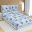 Bellatex Крепова постільна білизна Луг синій, 140 x 200 см, 70 x 90 см