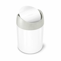 Simplehuman Tisch-Abfalleimer MINI 1,5 l,  Weiß