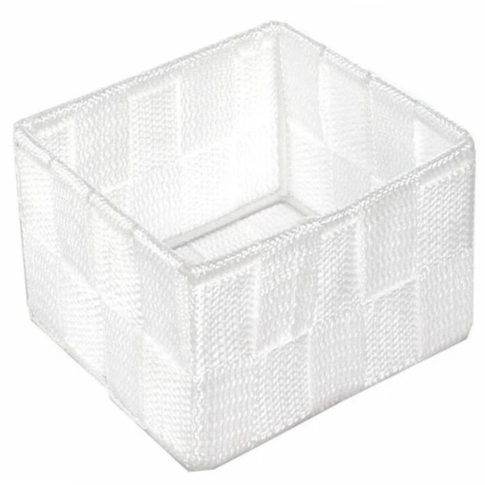 Compactor Úložný organizér do zásuvky Compactor TEX - košík S, 12 x 12 x 7 cm, biely, S