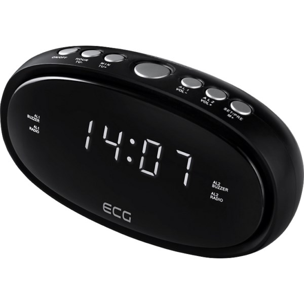 ECG RB 010 Digitálny rádiobudík, čierna
