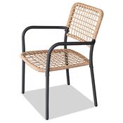 Autronic Balkon-Set 1+2, Metall, Polyrattan, natürlich, AZ-L1103 NAT