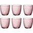 Bormioli Rocco Набір склянок з 6 предметів Lilac , 290 мл, рожевий.