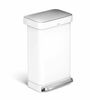 Simplehuman Coș cu pedale 45 l, alb