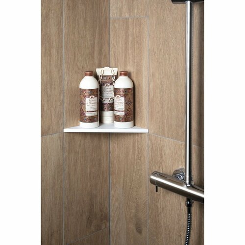 SAPHO AE200-0101 Abeline кутова полиця rockstone 20 x 20 см, білий матовий
