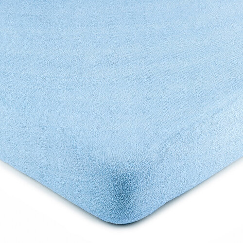 Cearșaf pat 4Home, din frotir, albastru deschis, 180 x 200 cm