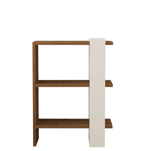 Bibliotecă Gaye Walnut White