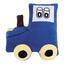 Bellatex Geformtes Kissen Traktor blau, 45 x 30 cm