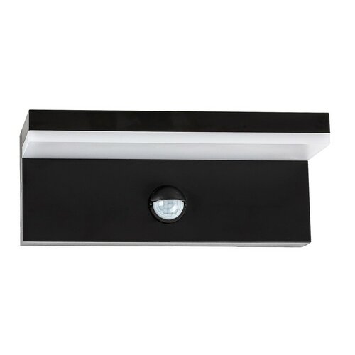 Rabalux 77115 venkovní nástěnné LED svítidlo Zaragoza, se senzorem, 9W, IP54, černá