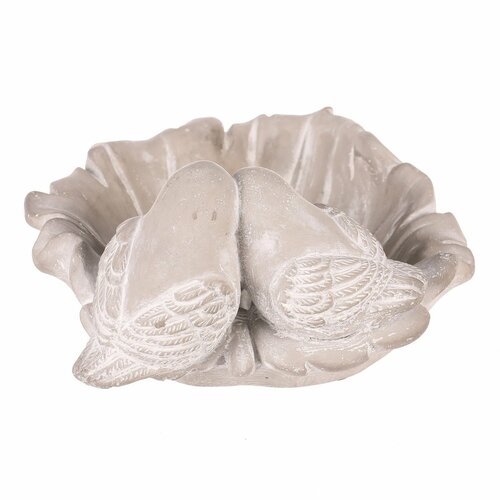 Beton madáretető Leaf, szürke , 21 x 17 x 9 cm