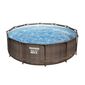 Bestway Nadzemní bazén Steel Pro MAX Ratan s filtrací a schůdky, pr. 366 cm, v. 100 cm