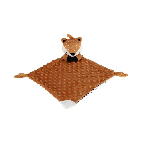 Usínáček babyted Srneček, kousátko, chrastítko plyš 25 x 25 cm, hnědá