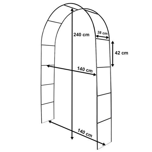 4Home Záhradný oblúk/opierka na rastliny