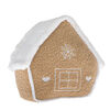 Різдвяна прикраса Текстильна хатинка бежева, 26 x