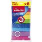 Lavete Vileda Colors din microfibre,  8 buc