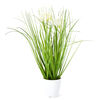 Umělá kvetoucí tráva Otilie bílá, 36 cm