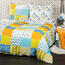 Lenjerie de pat bumbac creponat 4Home Patchwork  blue, 140 x 200 cm, 70 x 90 cm