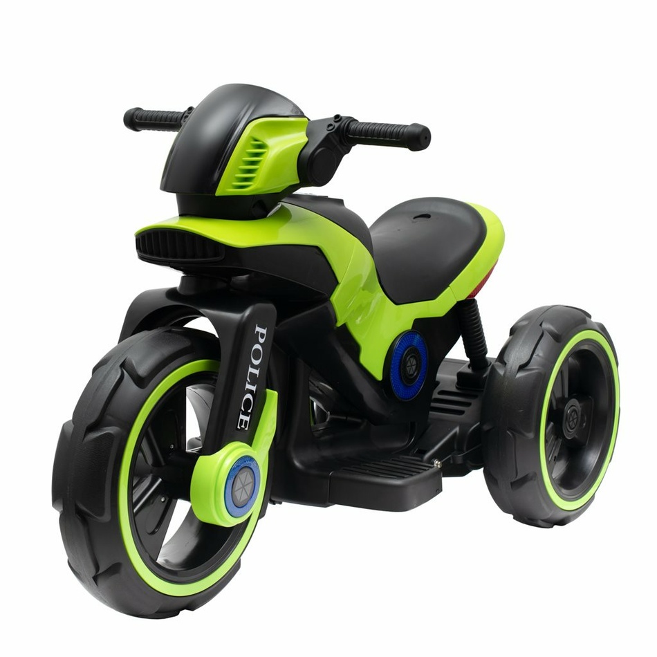 Baby Mix Dětská elektrická motorka Police, zelená